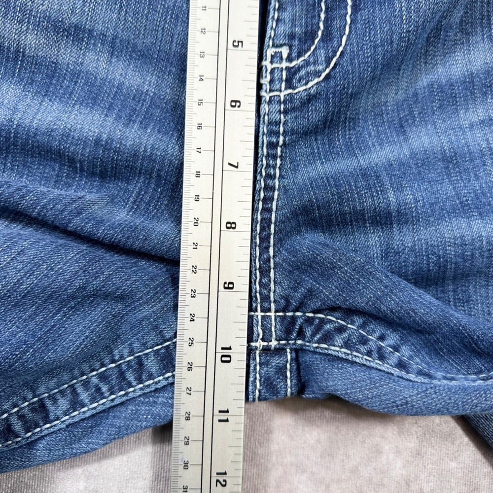 BKE Harper Bootcut Jeans Womens 32R Medium Wash Contrast Stitch Denim Blue - Picture 7 of 13